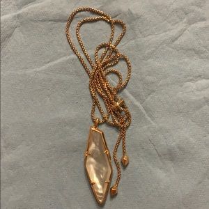 NWOT Crystal/Rose Gold Necklace from Kendra Scott
